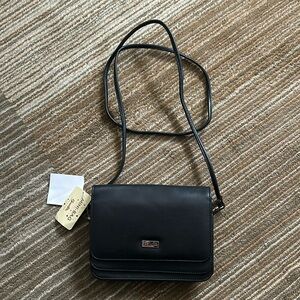 NWT Buxton Black Mini-Bag Wallet Purse